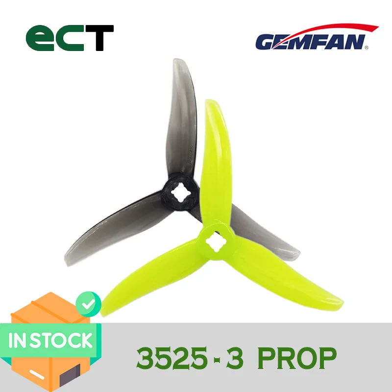 

Gemfan 3525-3 Blade Propeller Flash Props for RC FPV Racing Freestyle Long Range Drones Parts set of 4 3525 3