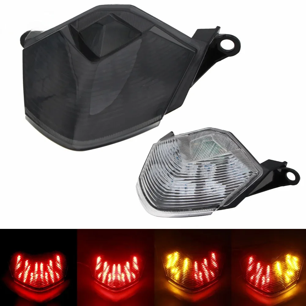 Dla Kawasaki Z750 2007-2013 Z1000 2007-2013 ZX-6R ZX600 LED tylne światło tylne kierunkowskazy hamulca zintegrowane światło (Style1 White) — Zdjęcie 2 z 2