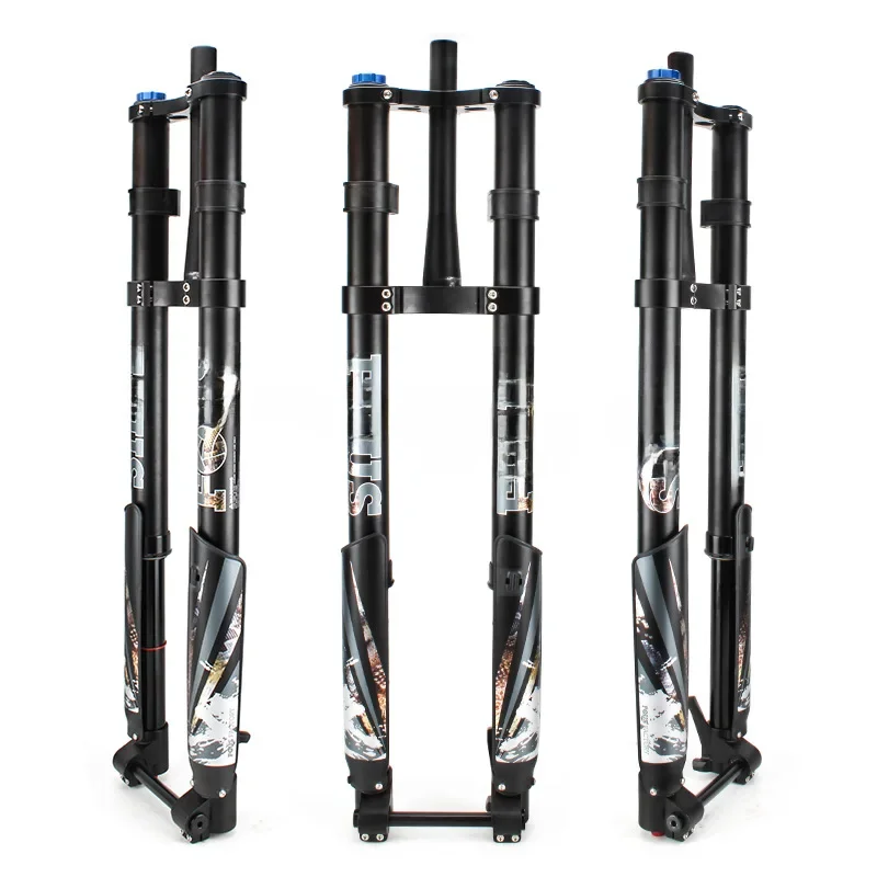 AliExpress 26" 27.5" 29" Downhill Aluminum Alloy Mountain Bicycle Front Fork 15x110mm Boost Tapered MTB Bike Suspension Forks 200mm Travel