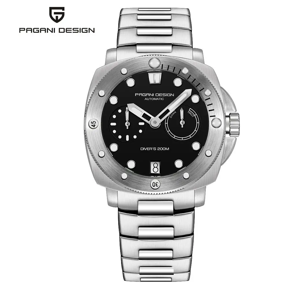 PAGANI Design PD1767 Men Automatic Mechanical Watches Diver Watch For Top Brand Luxury 200M Waterproof AR Sapphire Watch for Men