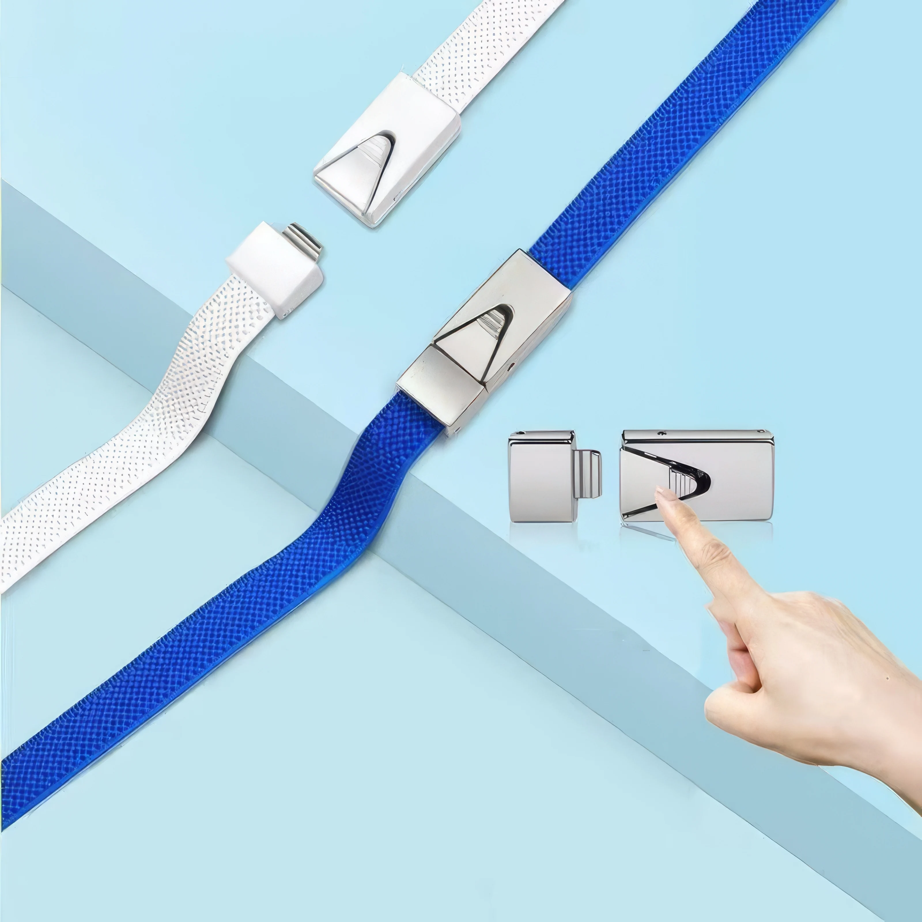 3/6 أزواج من أربطة الأحذية الفضية عند أصابع القدم، وإكسسوارات الأحذية الكاجوال، وإبزيم للإغلاق، وأربطة أحذية متينة، مناسبة للأحذية المختلفة #4