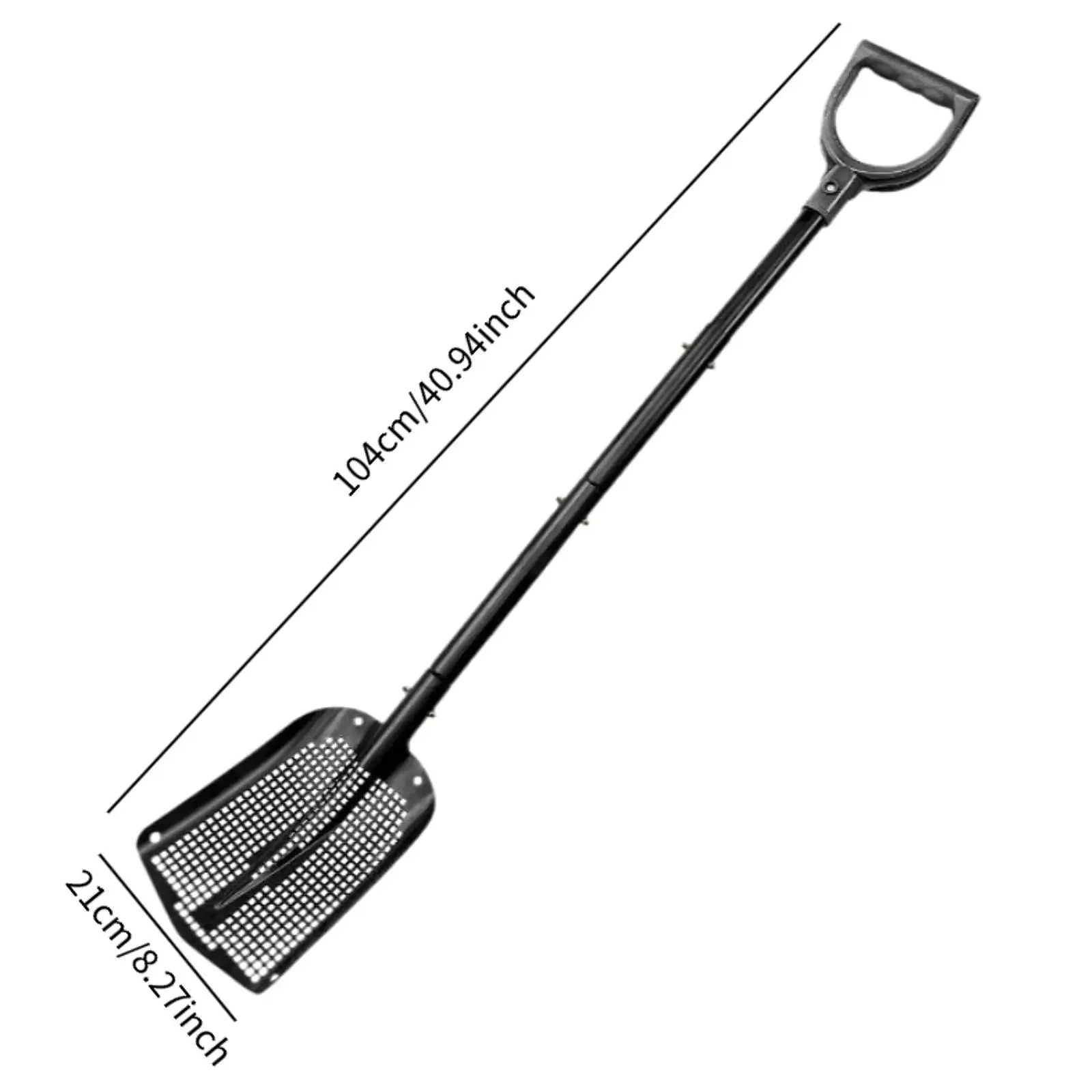 Pala para tamizar arena, herramienta de jardinería ligera, pala para arena, pala para arena para jardinería, limpieza de arena para gatos, gallinero