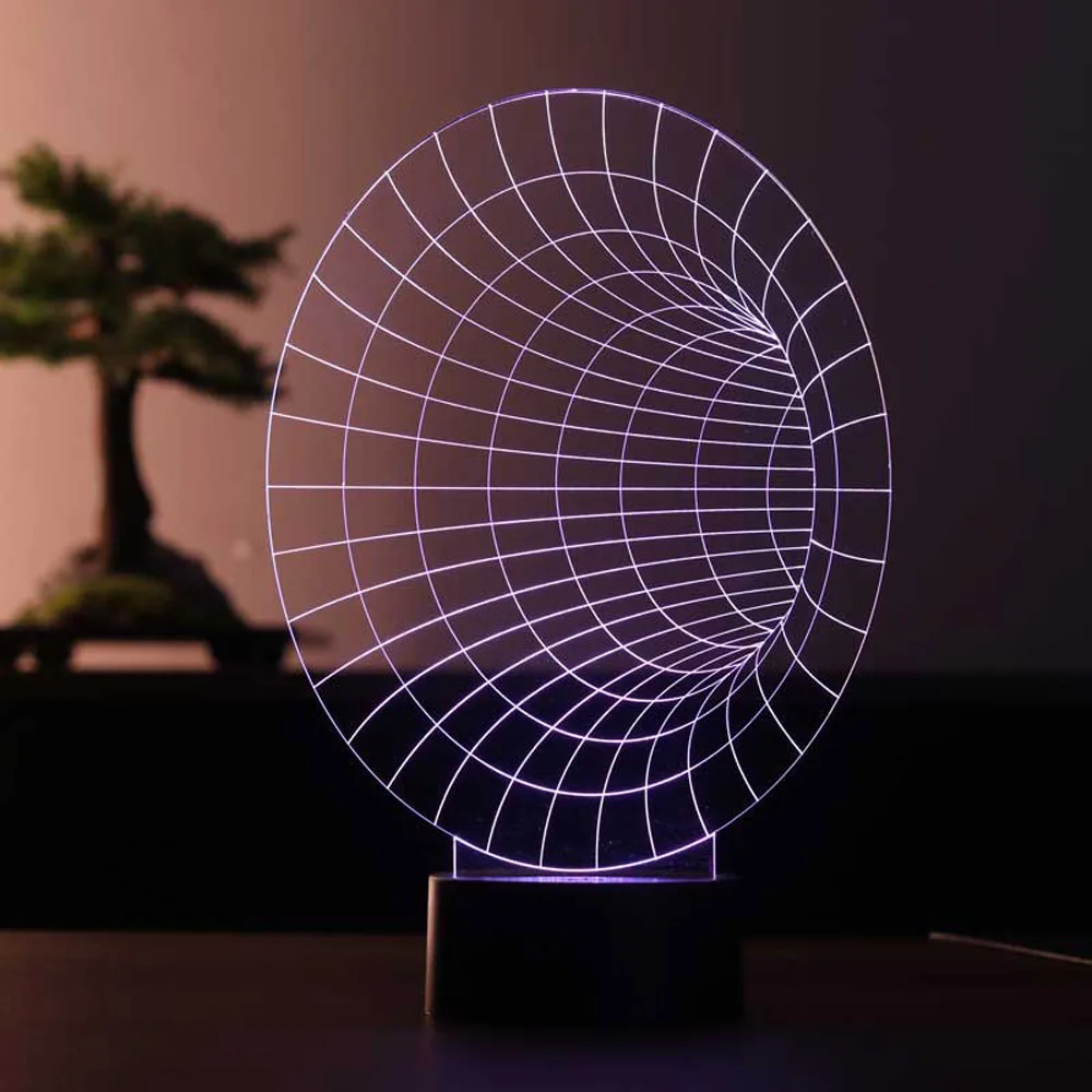 Black Hole 3D Illusion Acrylic LED Night Light Xmas Christmas Party Decoration Wedding Decoration Home Decor Gift for Kids Room