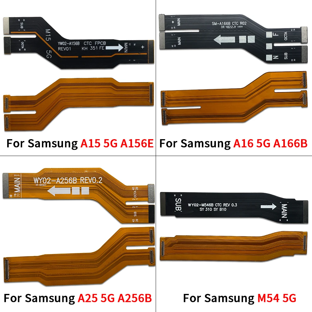 

1Pcs Main Flex Cable For Samsung A15 A16 A25 M53 5G A156E A166B A256B Main Board Motherboard Connector Board Flex Cable