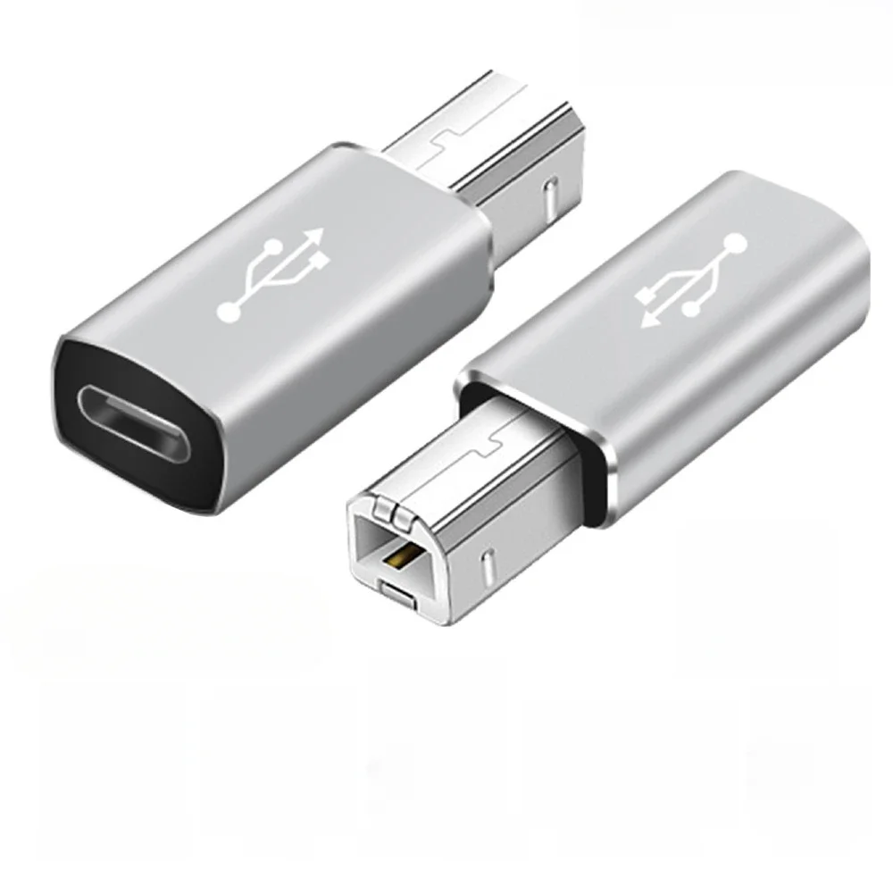 STONEGO 1PC Multifunctional Aluminum Alloy Type-C To USB Converter for Electronic Musical Instrument Laptop Printer