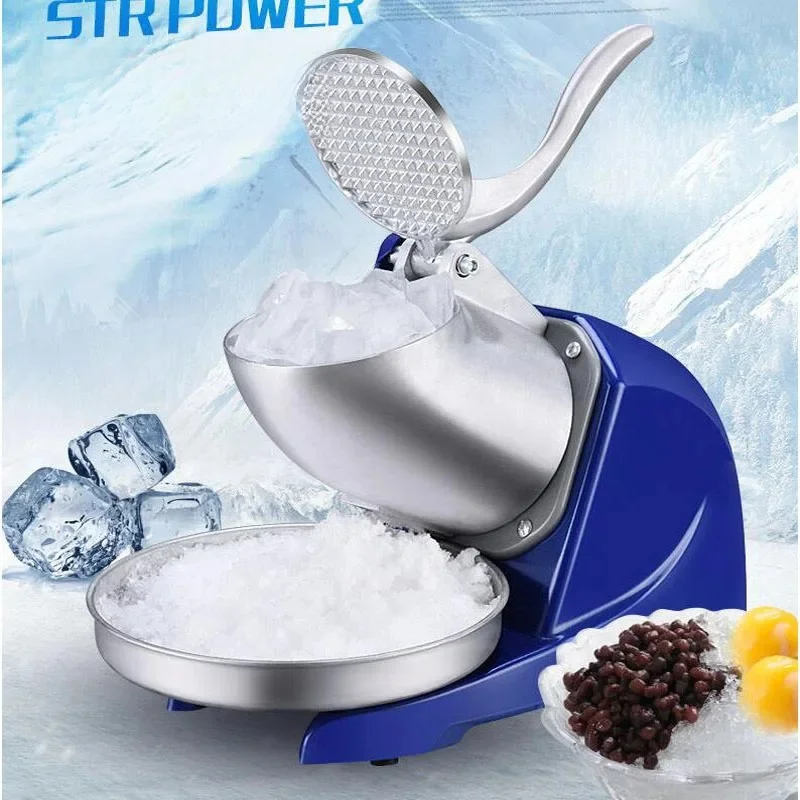 Ice Shaver Crusher Efficient Electric Snow Cone Machine for Restaurant Bar Club Sharp Blades 380W