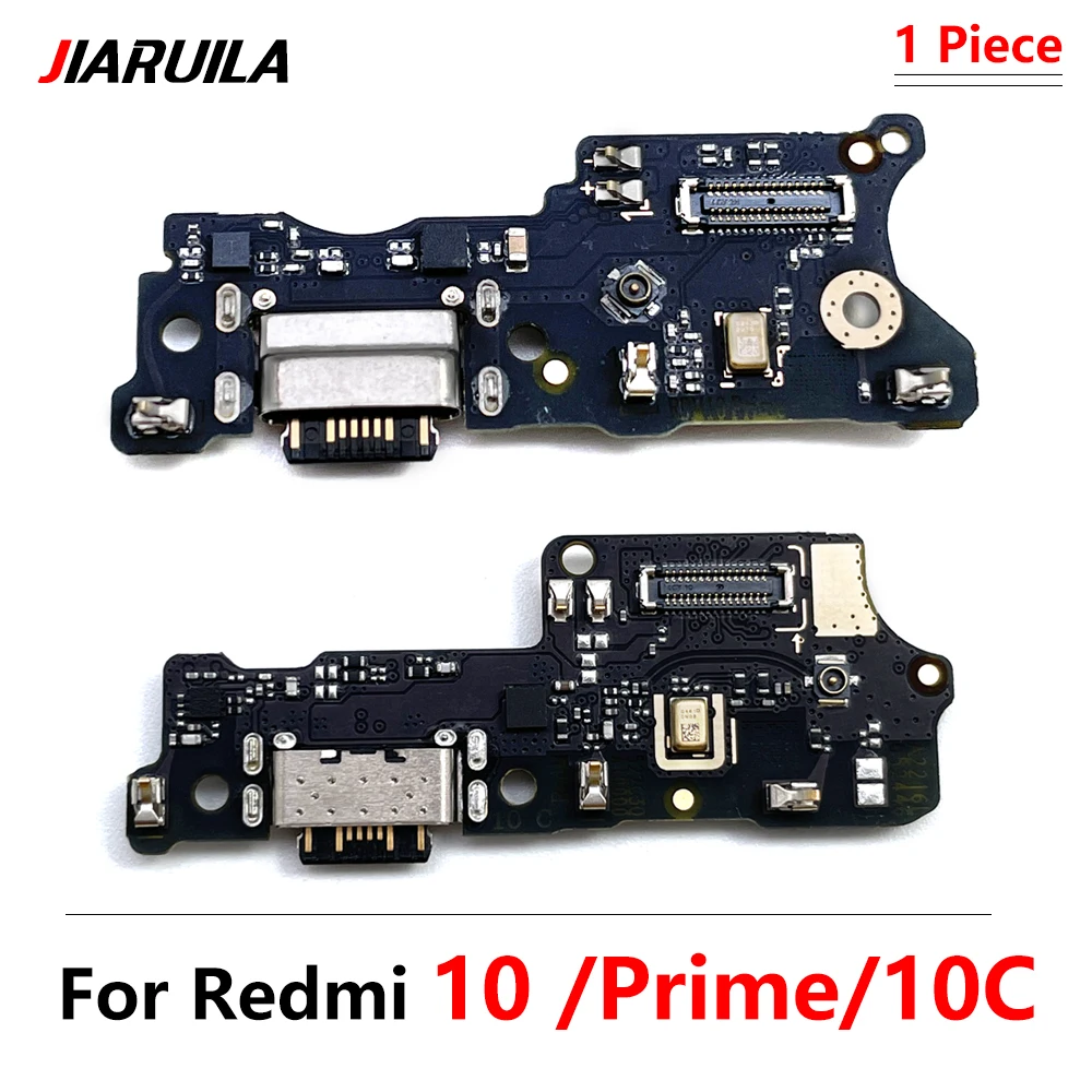 

10 Pcs New USB Charging Port Board Flex Cable Connector Parts For Xiaomi Redmi 10C / Redmi 10 Prime Microphone Module