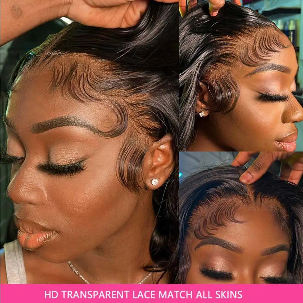 Invisi Strap HD 360 Full Lace Wig Human Hair Body Wave 360 Lace Frontal Wig Drawstring Snug Fit Glueless Wig Preplucked image 3