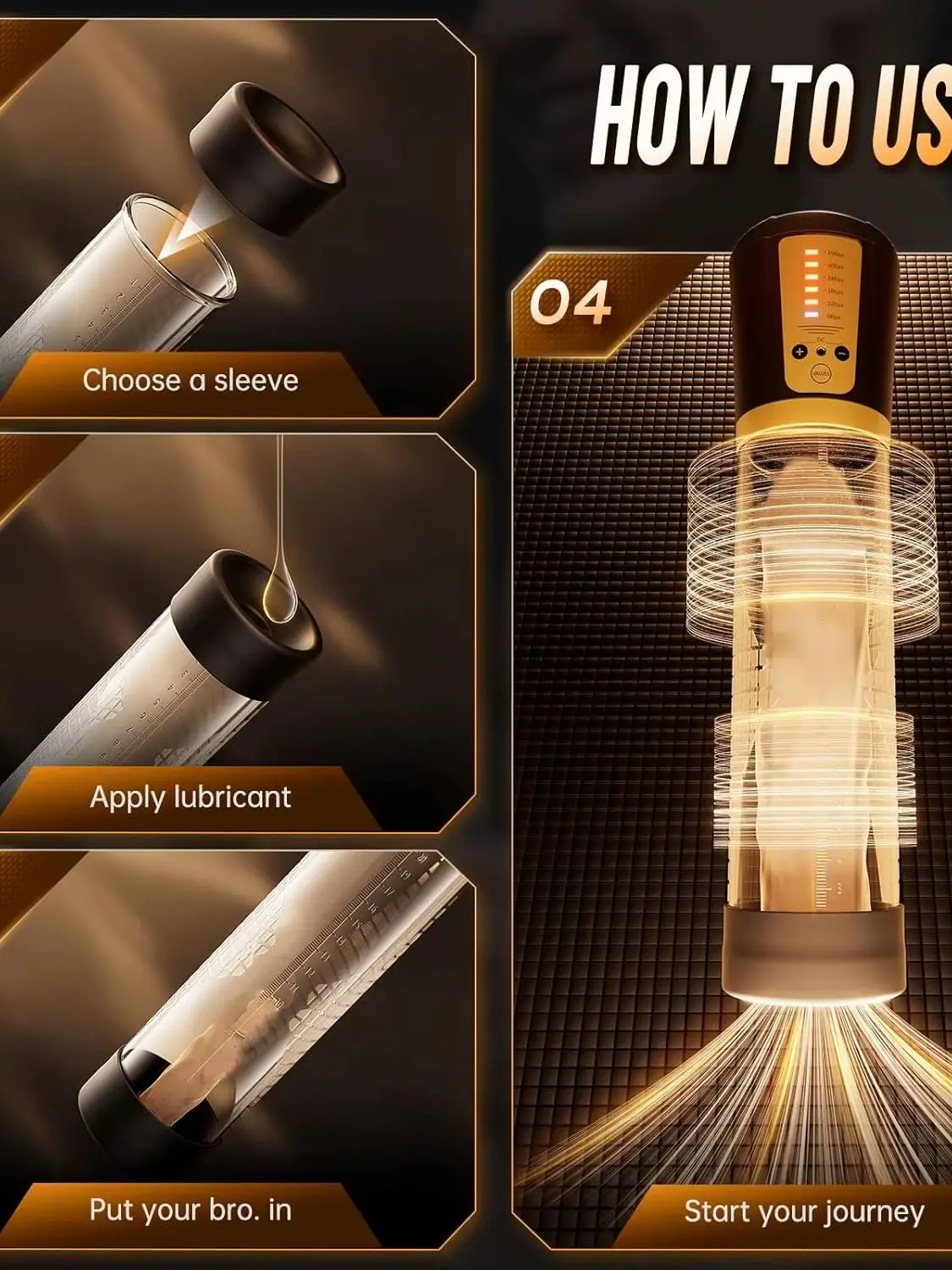 لعبة الجنس مضخة القضيب LCD ذكر الاستمناء للرجال PElectric فراغ القضيب توسيع تمديد مضخة القضيب توسيع جهاز ضغط الهواء #6