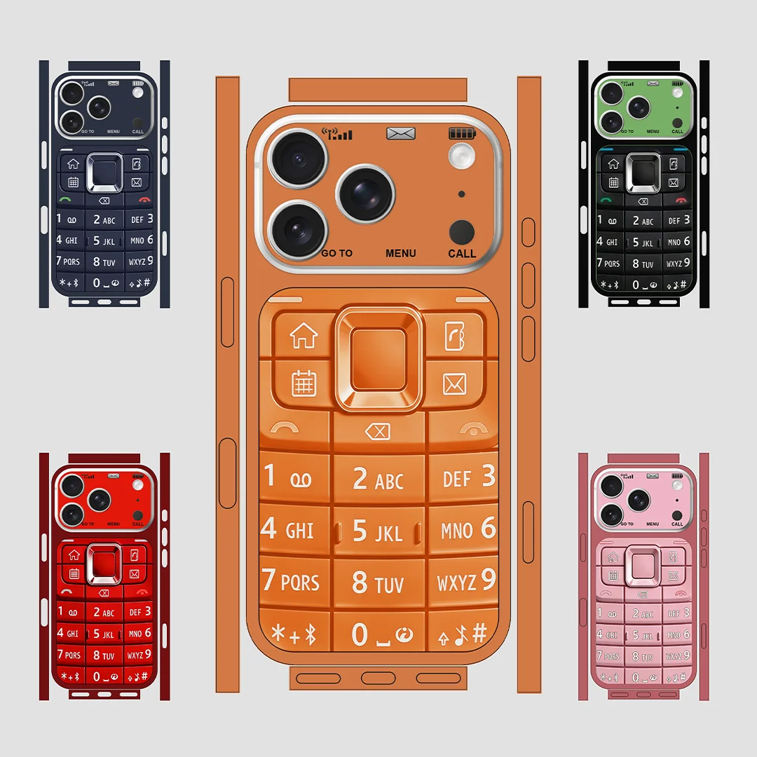 

Виниловые наклейки-скины для iPhone 17 Pro, ультратонкие, на весь корпус, от Nexa - серия IPM046