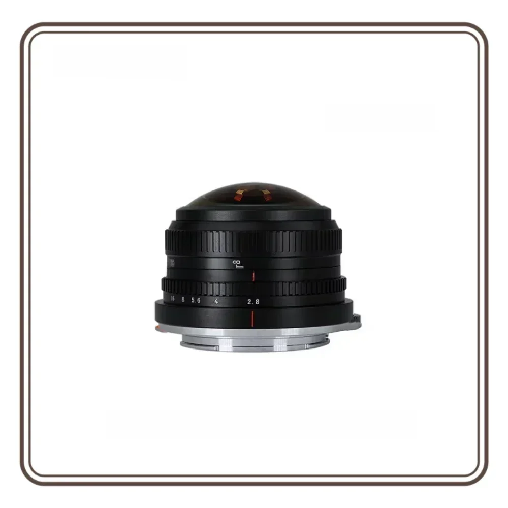 7ARTISANS 4mm F2.8 225 °   Ultra-Weitwinkel-APS-C-Kreisfischaugenobjektiv mit manueller Fokussierung für Sony E ZVE10, Fujifilm X X-Pro1, X-A10, Micro 4/3 EPM1