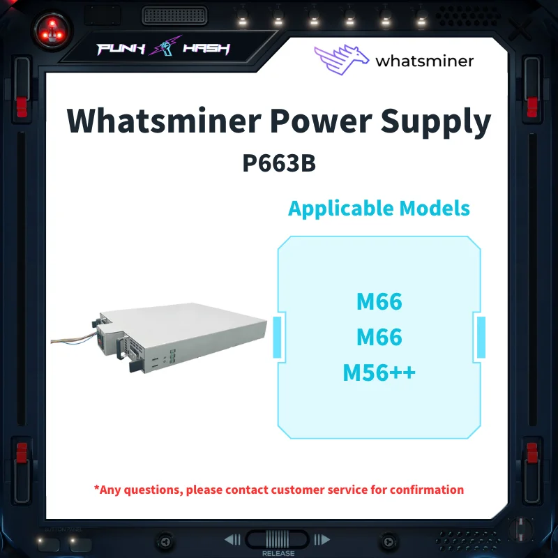 Alimentatore Originale Whatsminer PSU ASIC Miner P21 P222 P564B Parti per Miner M30 M50 M53 M56S++ M66 Garanzia di Sei Mesi