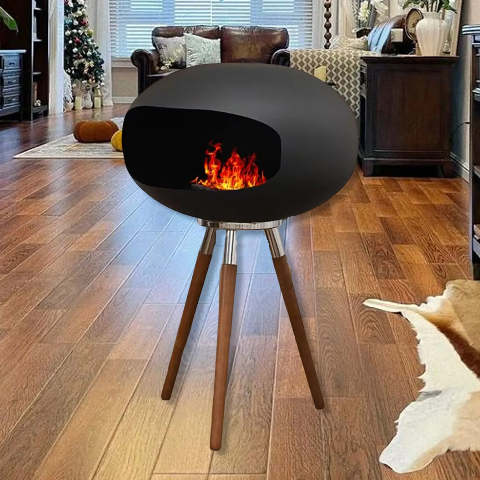 Floor-standing Fireplace Home Heater Alcohol Fireplace Eco Friendly Winter Indoor Outdoor Ornament Home Decor for Home Office