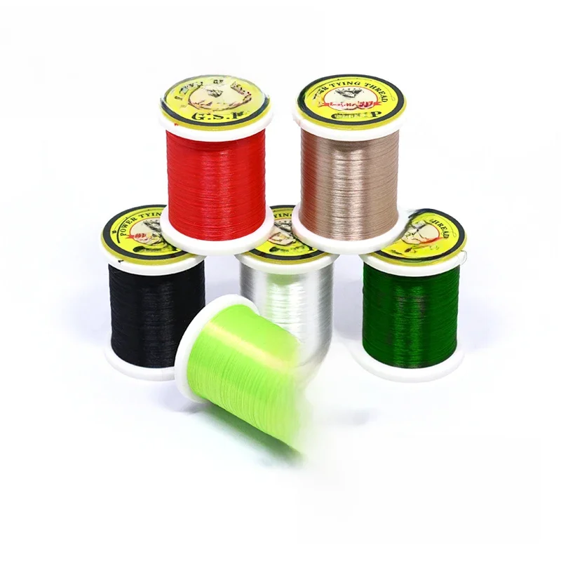 Nouveau fil uni en polyéthylène pour attacher des mouches 50D GSP, ultra fort 12/0, pour petites mouches, nymphe, truite, leurres de pêche