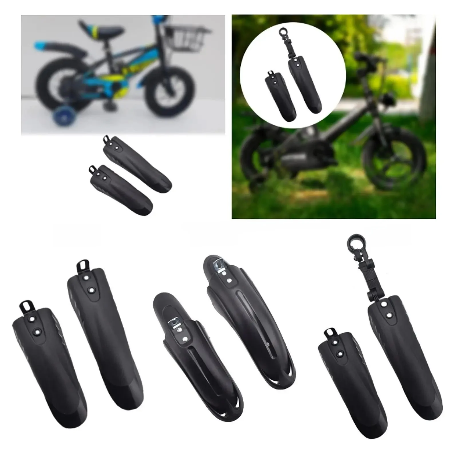 AliExpress perfeclan Childrens Bicycle Fenders 12"/14"/16"/18"/20" DIY Accessories Front and Rear