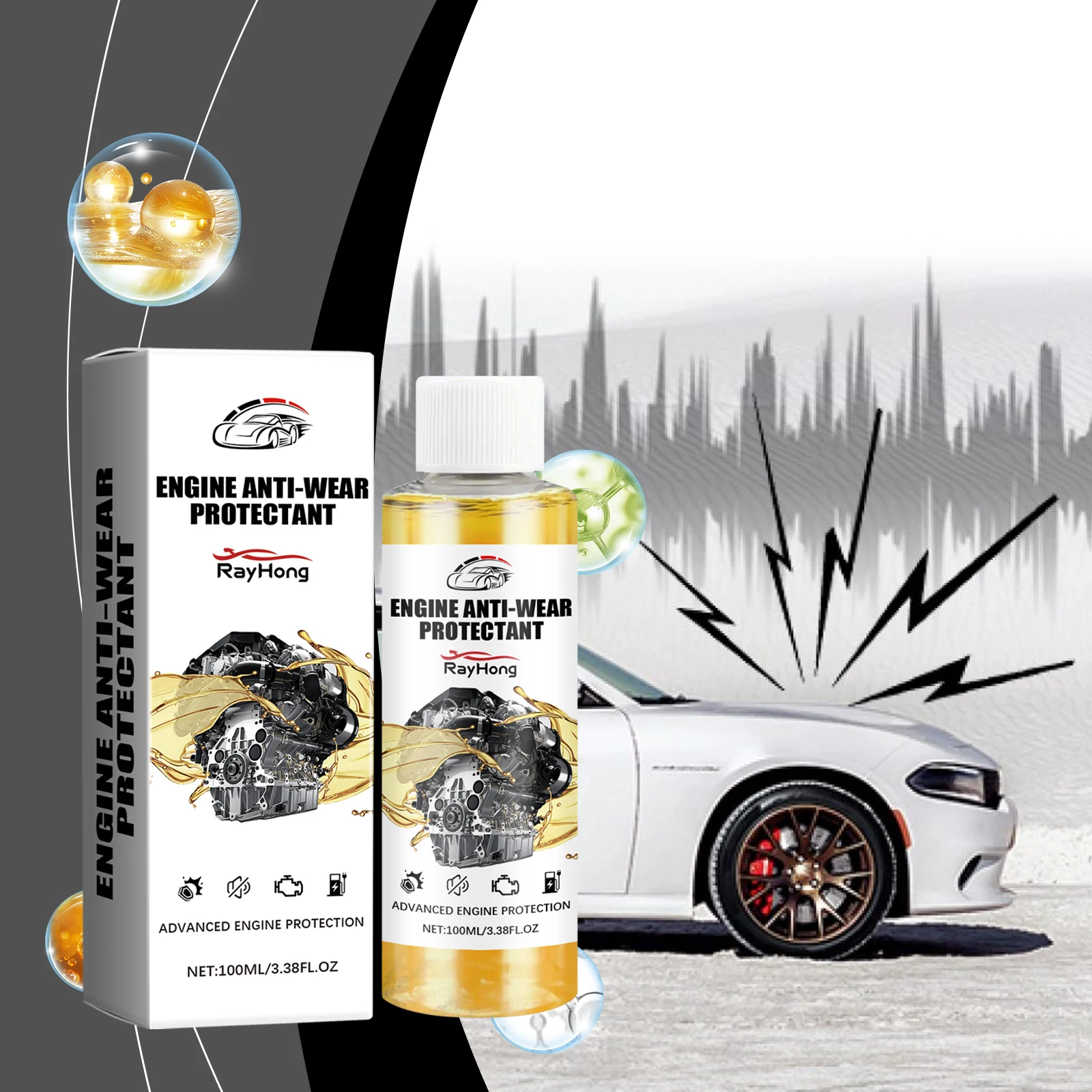 

Engine Wear Protector Prevent Engine Aging Oxidation Improve Engine Stability Anti Friction Noise Reduce Engine Protection Agent