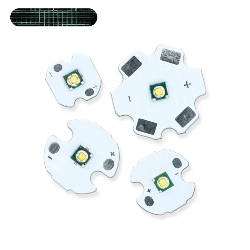 5szt Koraliki do lamp LED XM-L2 XML2 T6 10W Chłodna biel 6500K Dioda emitująca światło LED dużej mocy do latarek na PCB 16mm 20mm — zdjęcie 2