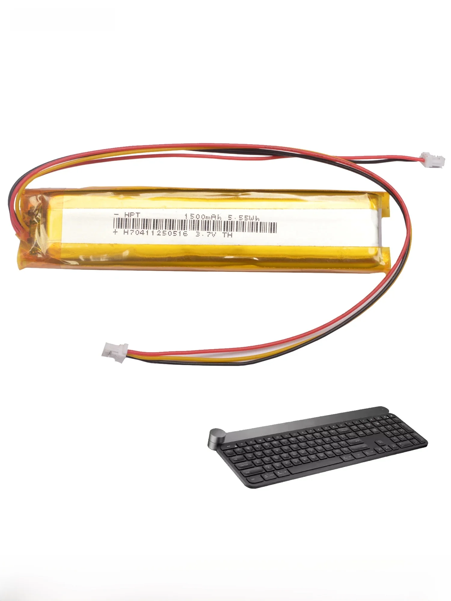 3,7 V 1500 mAh wymienna bateria klawiatury do bezprzewodowej klawiatury Logitech Craft Y-R0064 533- 000142   Akcesoria — zdjęcie produktu 7