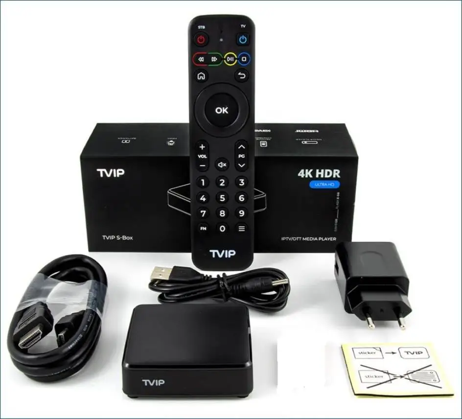 2025 أرخص TVIP S-Box V.710 tvip 710 4K HD Smart TV Box Android 11.0 Amlogic S905W2 H.265 VS Tvip 530 على Linux TVIP V710