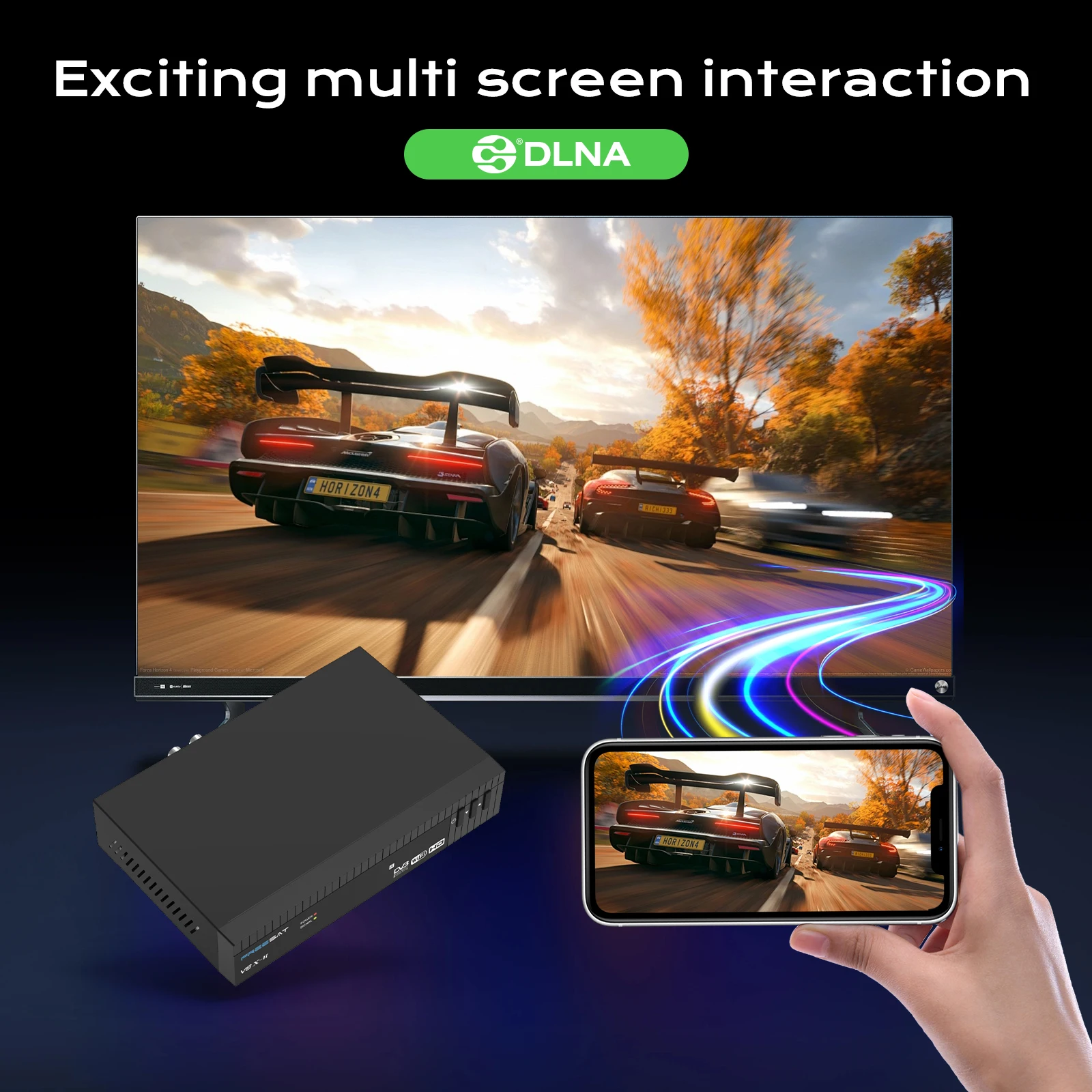 FREESAT V8X2 Satellite Receiver DVB-S/S2/S2X 1080P HD 2.4G WIFI H.265 HEVC 10bit TV Decoder MARS/ECAM CA Card TV Box Receiver