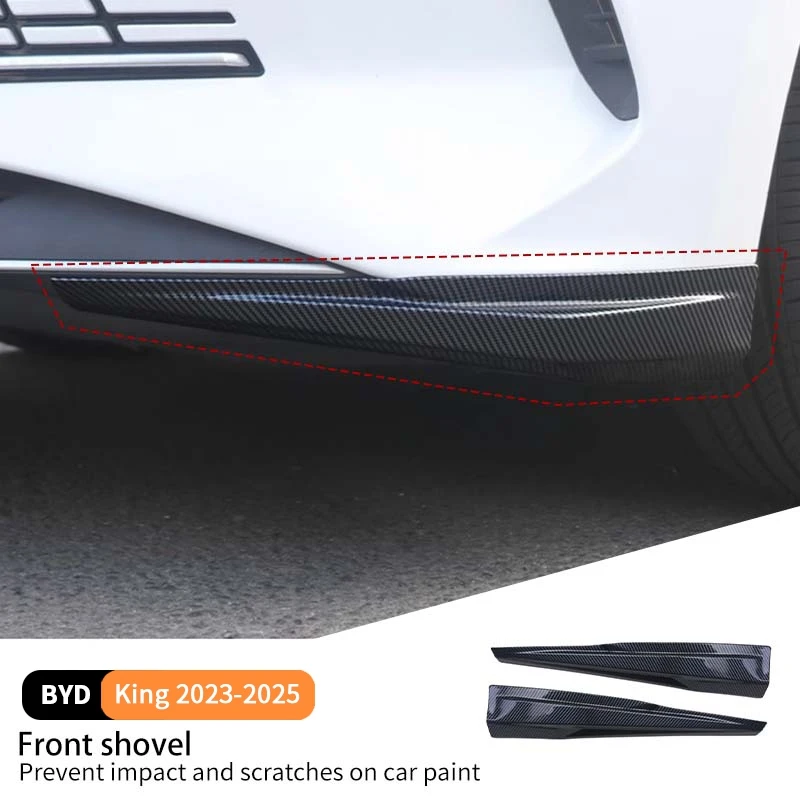 

For Byd King 2024-2025 Car Front Shovel Front Bumper Splitter Spoiler Anti-collision Corner Guard Kit Car Fit Body Accessories