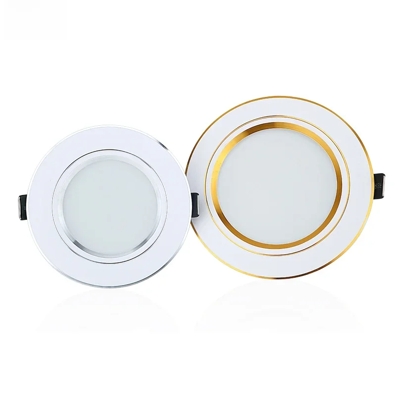 LED Downlight 12W 15W 18W AC 110V 220V 5W 9W DC 12V 24V encastré rond Spot éclairage chambre cuisine intérieur vers le bas lampe