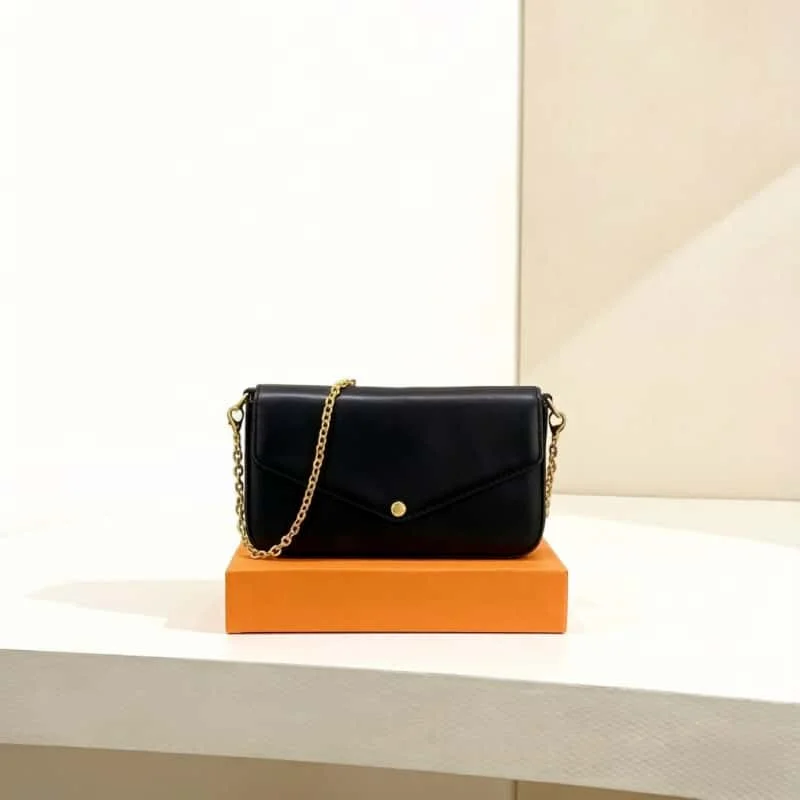 13-2026 Size: 21*12*3.0cm No Box New Arrival Multi-functional Stylish Genuine Leather Bag Durable High Quality Affordable