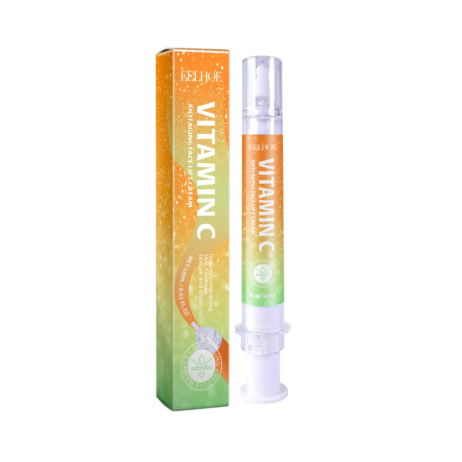 Eelhoe Vitamin C Anti-wrinkle Cream Eye Area Fade Fine Lines Hydrating Firming Skin Moisturizing Pore Narrowing Facial Cream