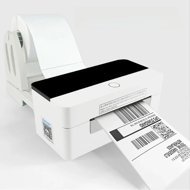 Xprinter 4x6 Termiczna drukarka etykiet wysyłkowych Pulpit kod kreskowy z uchwytem dla małych firm i pakietów wysyłkowych Mac OS/Windows — zdjęcie produktu 7