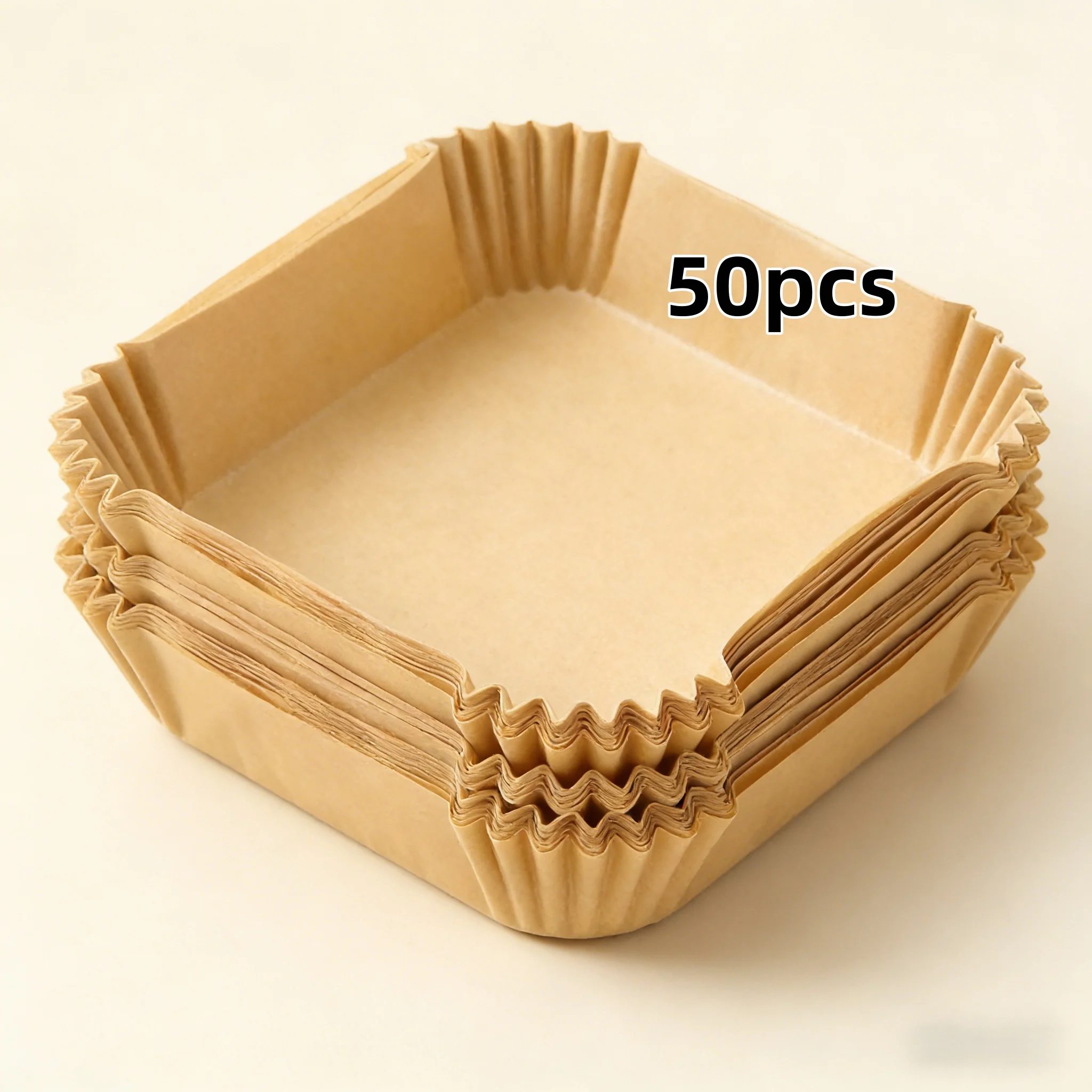 Bulk 50 Pack Square Baking Paper for Home & Professional Use – High Heat Tolerance, No Tearing, Enhances Food Presentation. - Detail 1