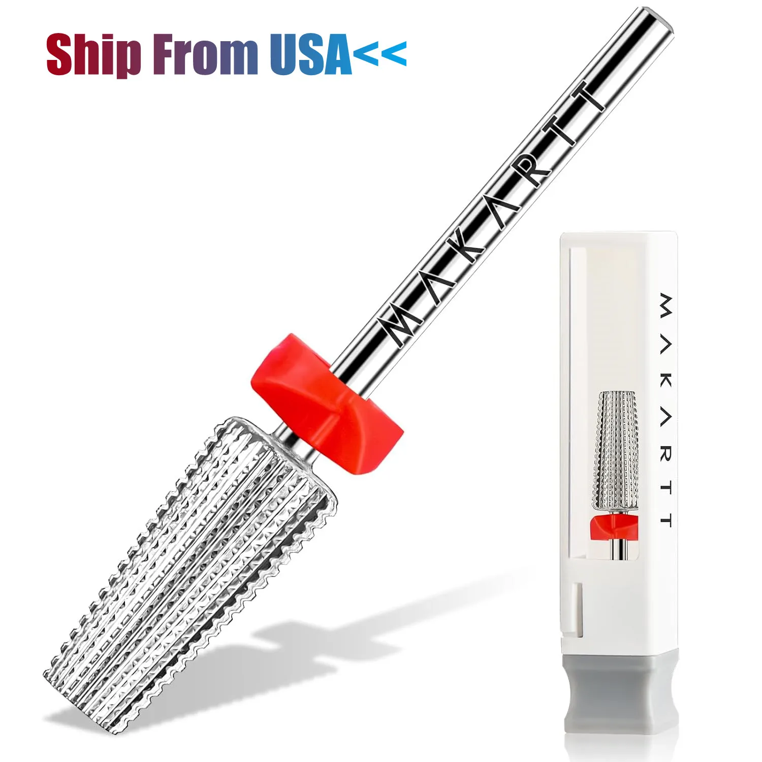 

Makartt 5 in 1 Tungsten Carbide Nail Drill Bit Cuticle Clean Remove Acrylic Gel Polish Professional Nail Art Tool 3/32"