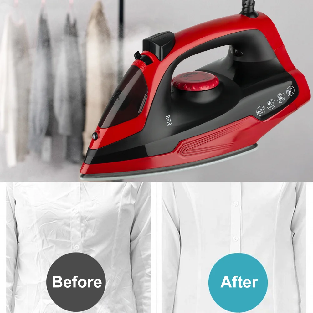 مكواة كهربائية محمولة باليد، مكواة بخار صغيرة للملابس، إيقاف تلقائي، تصميم مضاد للقطر، مكواة منزلية محمولة للسفر