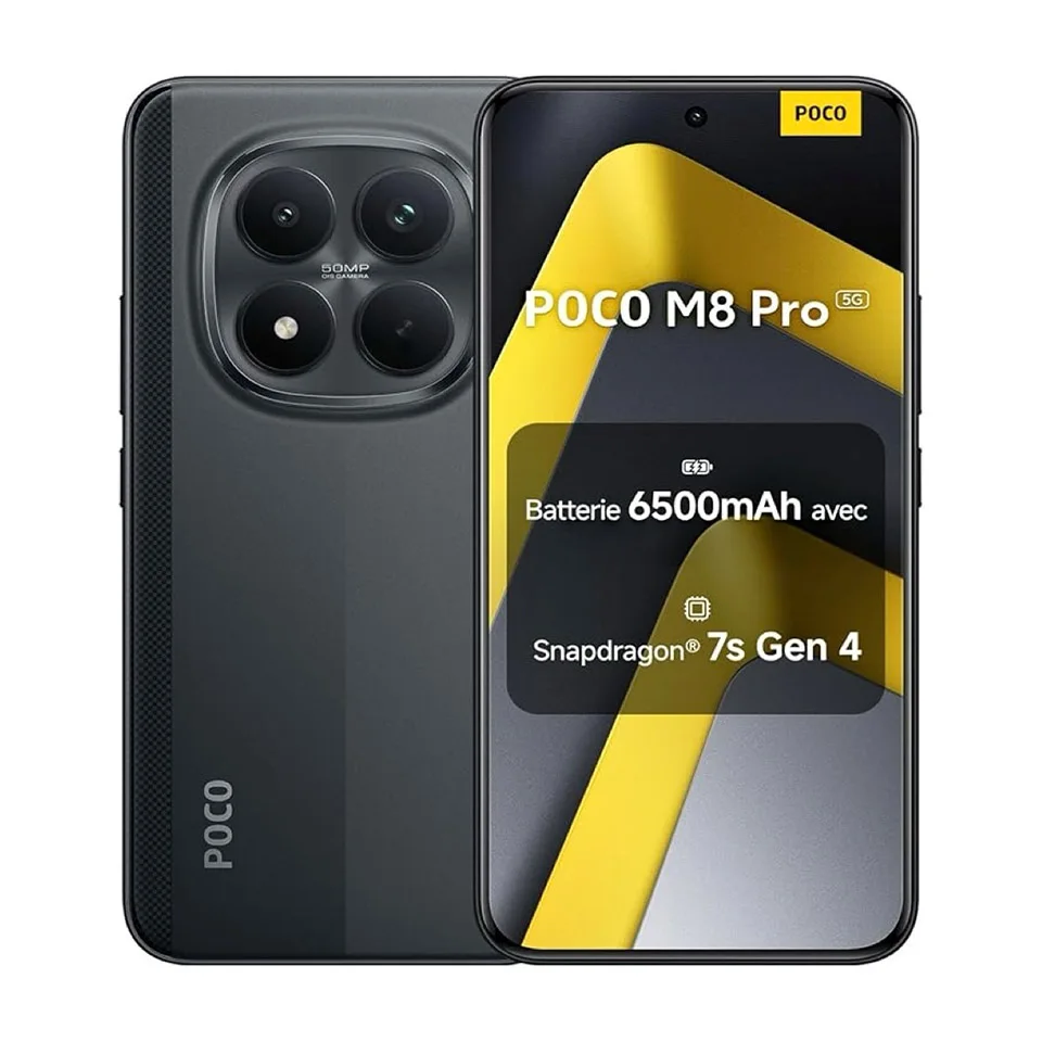 Teléfono Inteligente POCO M8 Pro 5G, Versión para la UE, Snapdragon ®   Batería de 6500mAh de 7.ª generación, cámara principal de 50MP, pantalla de 6.83 pulgadas 1.5K 120Hz, NFC
