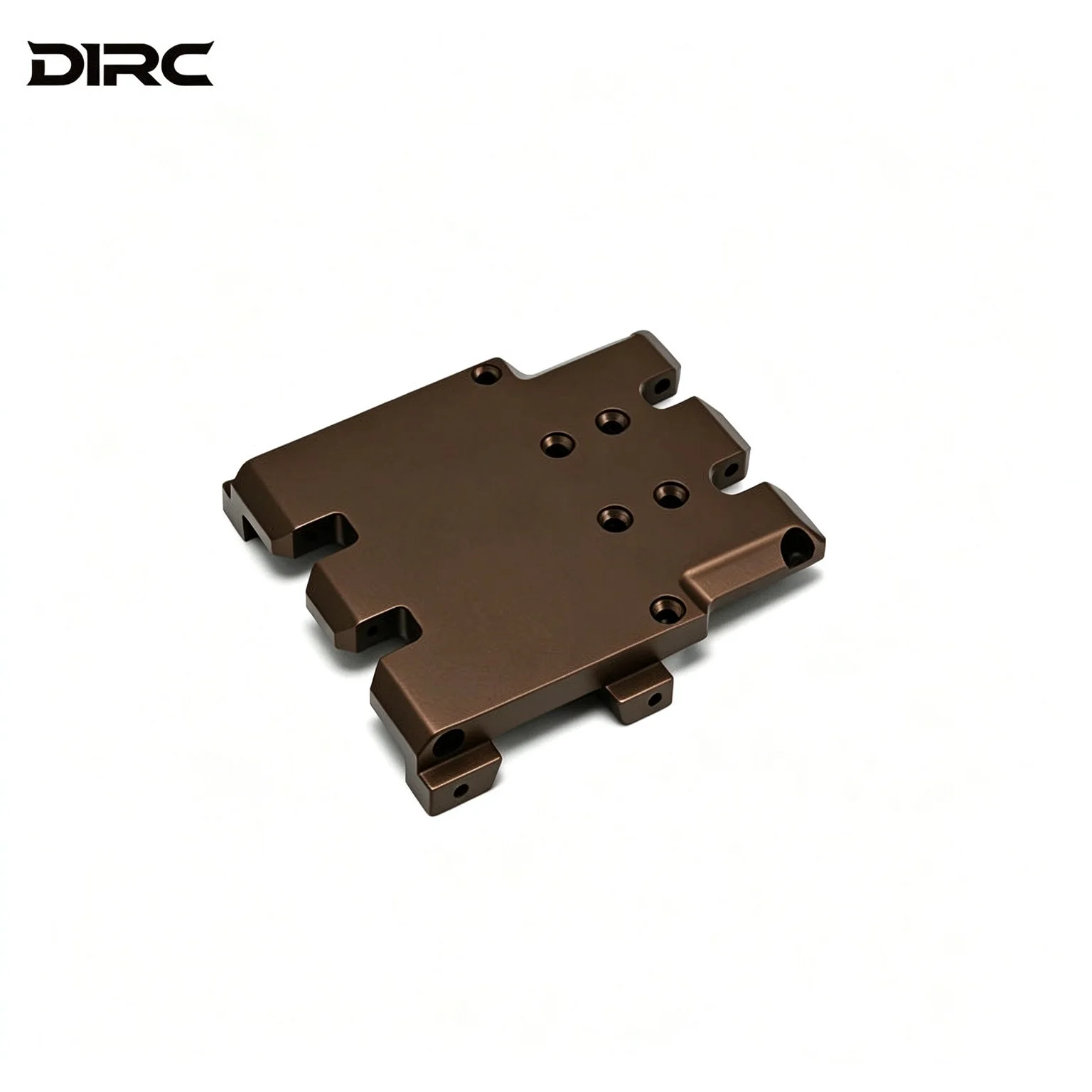 D1RC VP H10 CNC Aluminum Gearbox Base Plate for 1/10 RC Crawler Metal Tube Frame Model Car Transmission Bottom Plate