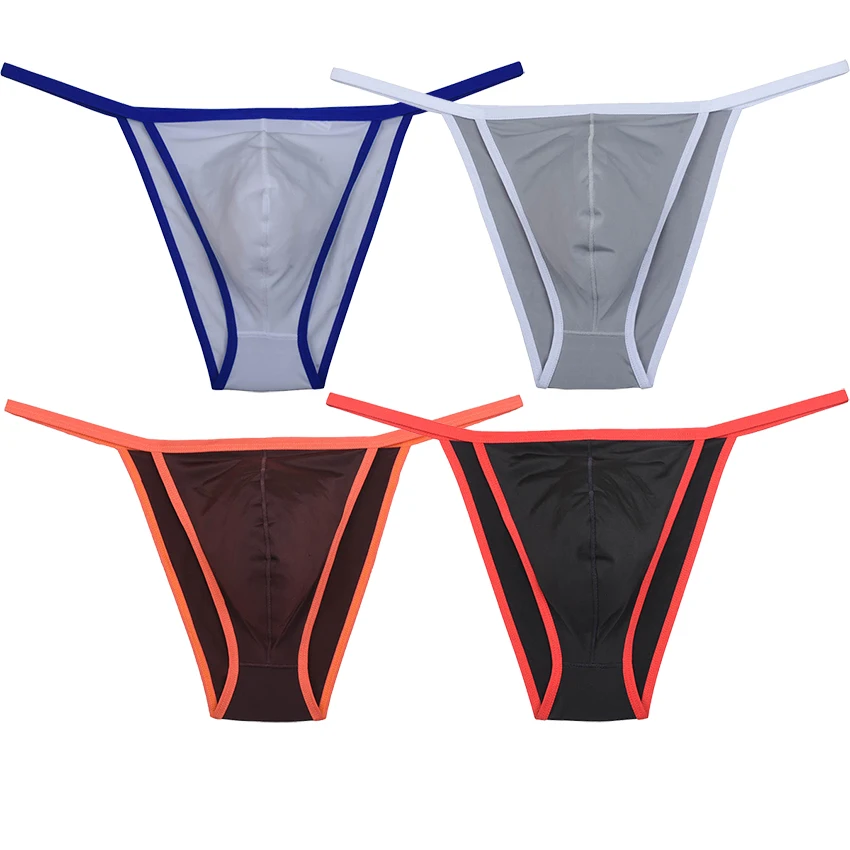 

Men's Tangas Comfort Style Bulge Supportive Pouch Design Bikini Briefs Luxurious Guy Jockstrap Slip