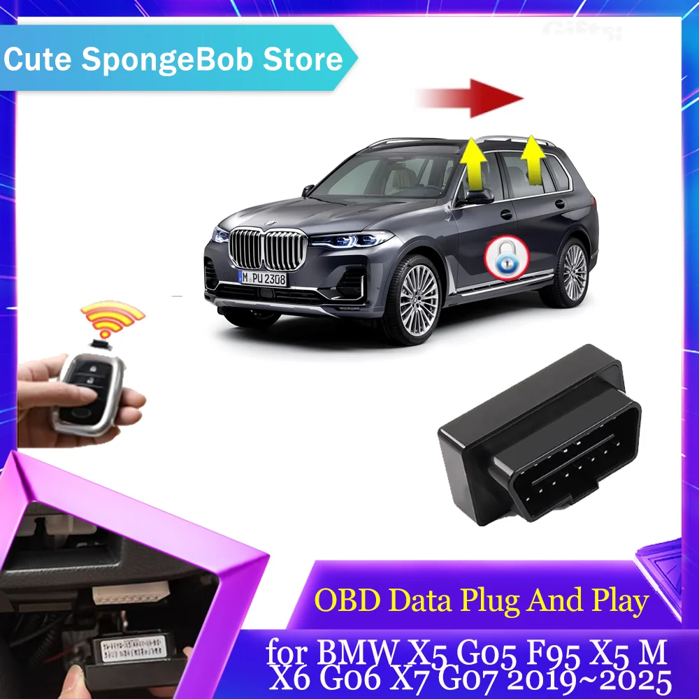 OBD Data Module for BMW X5 G05 F95 X5 M X6 G06 X7 G07 2019~2025 Window Folding Lifting Speed Lock Door Unlock Accessories