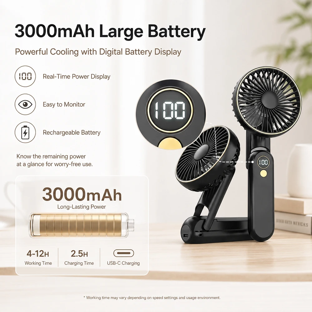 Ventilateur portable pliable a - Fan Desk Small Usb avis et prix