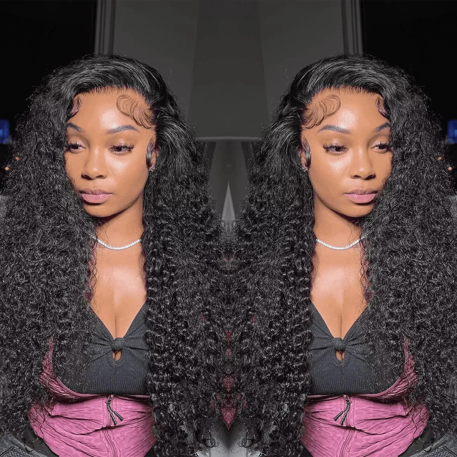 

Парик с глубокими волнами из натуральных волос, фронтальный кружевной парик 13x6, предварительно сформированный, плотность 200%, кудрявый парик из натуральных волос для женщин