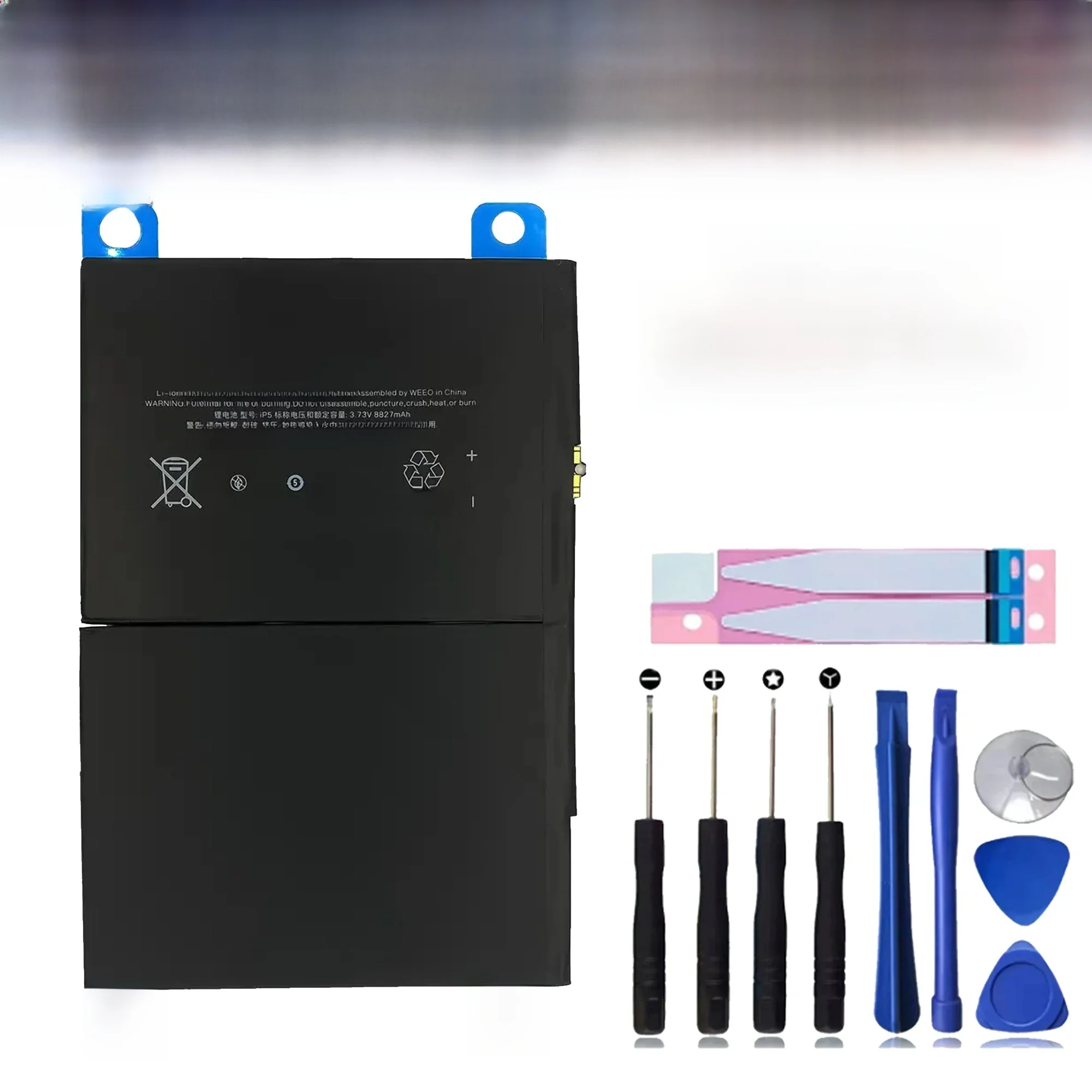 Akumulator 8827mAh Tablet do Apple IPad 5 & Air 1 wymienne baterie Bateria A1474 A1475 A1476 A1822 A1823 A1893 A1954 A2197 — zdjęcie produktu 6