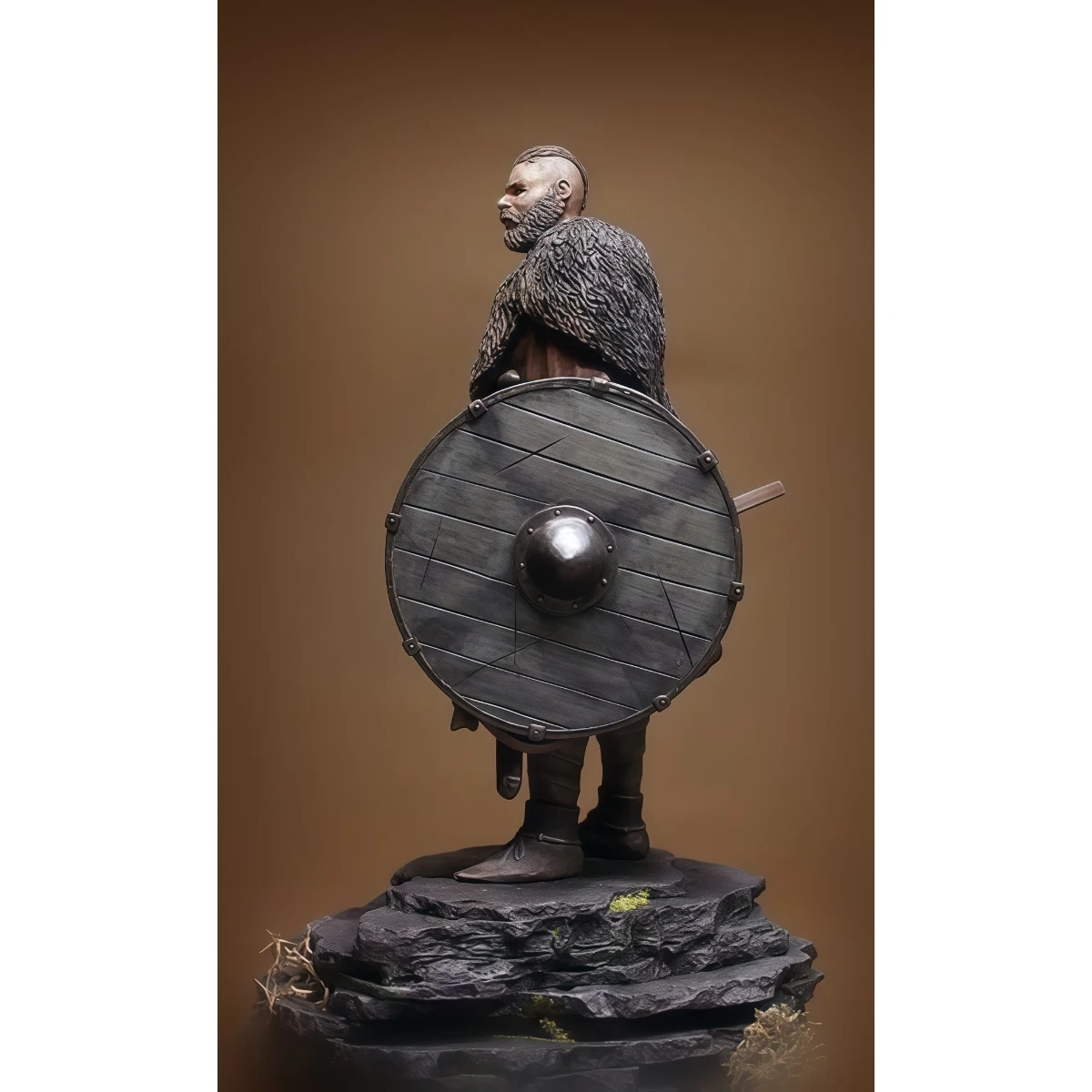90-mm-Modellbausatz aus Kunstharz, Militärthema, Berserker Wikinger Gungnir, unmontiert und unbemalt, GK
