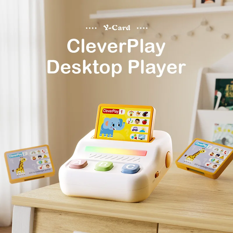 Children's Educational Toy Early Learning Card Insertion Machine with Music Story And Question Answer Game for Kids