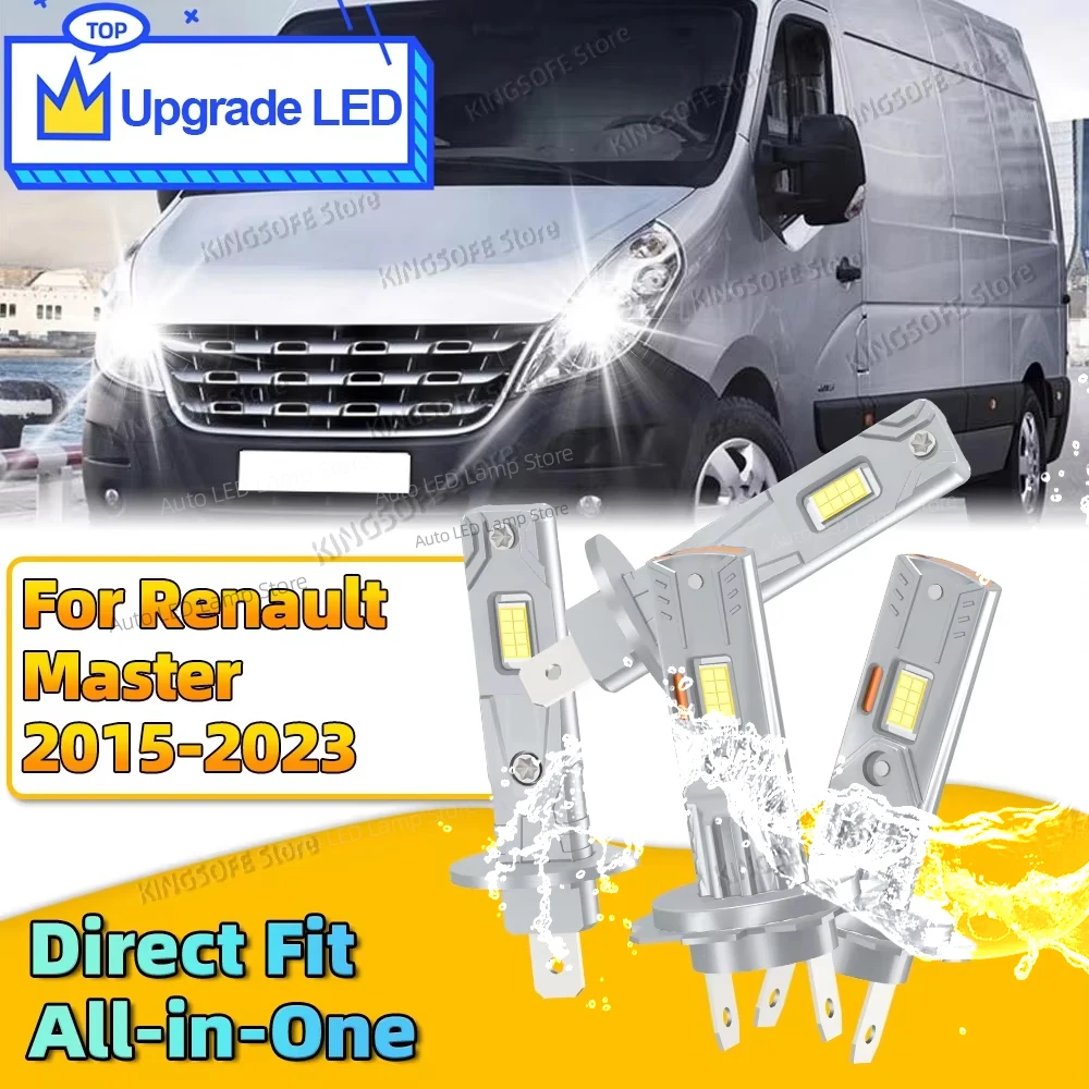 

2/4Pcs H7 LED Headlight CSP Fanless Car Headlamp For Renault Master 2015 2016 2017 2018 2019 2020 2021 2022 2023 Plug & Play