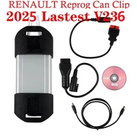 Newest RENAUT CAN Clip Latest Version V236 Full System Diagnostic Programming include Can-M Reprog Can Clip Multi Language