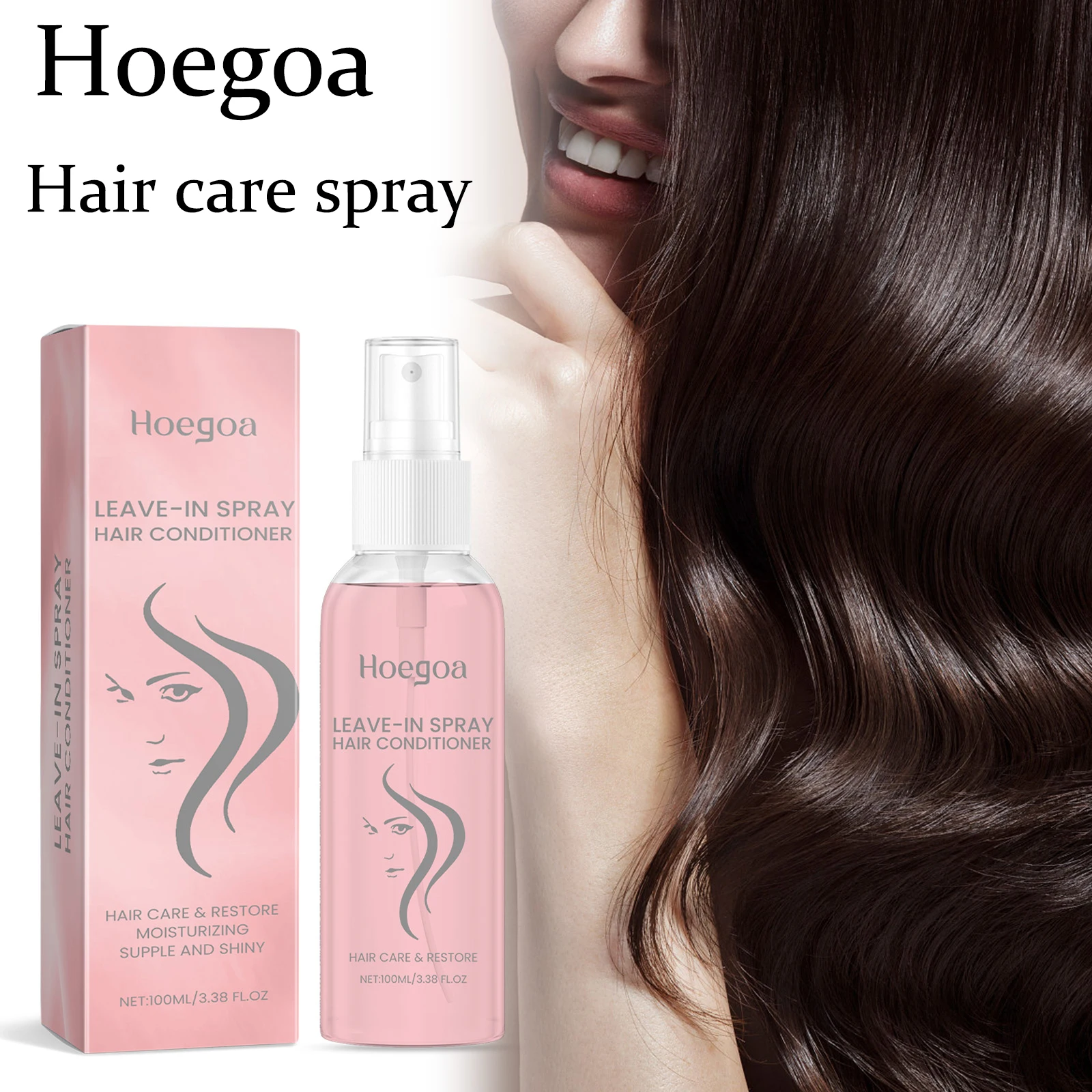 

Hoegoa Hair Care Spray Moisturizing Repair Damaged Hair Waterless Strengthen Hair Roots Reduce Dryness Smoothing Hair Care Spray