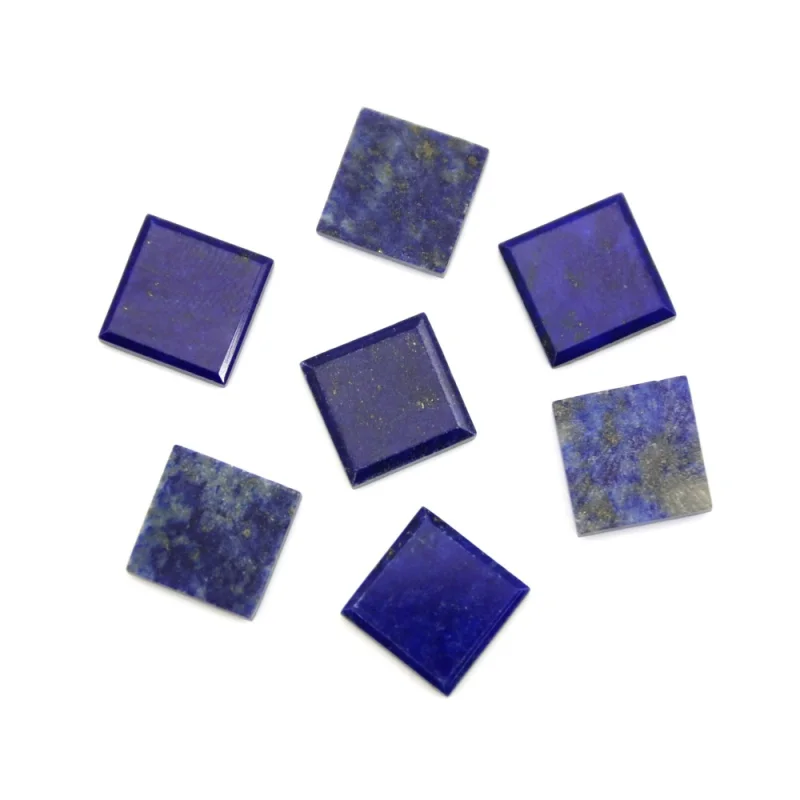 

Lapis-lazuli Cabochon Cab Flat Square10x10mm Natural Semiprecious Stone For Jewelry Making Craft DIY Ring Earrings Pendant