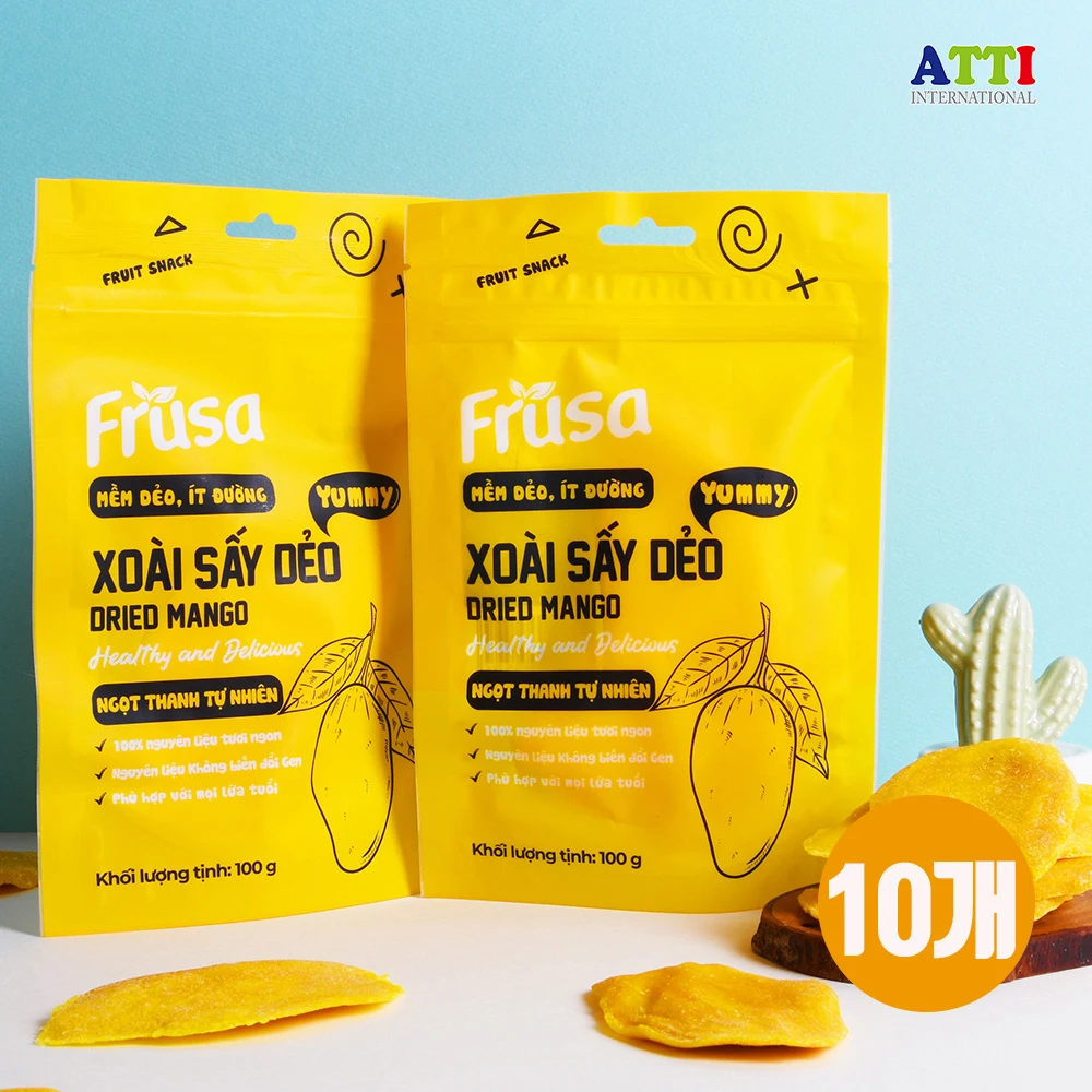 FRUSA dried mango 100G x 10ea (raw material 95% mango, Vietnam premium)