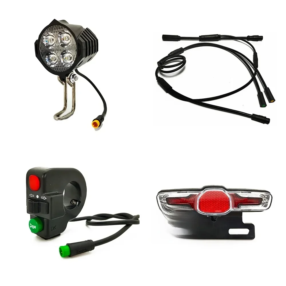AliExpress NONE Waterproof Cable Integrated Light Set FrontLight RearLight Turn Signal BrakeLight For BBS0102 BBSHD Bafang mid drive Motor