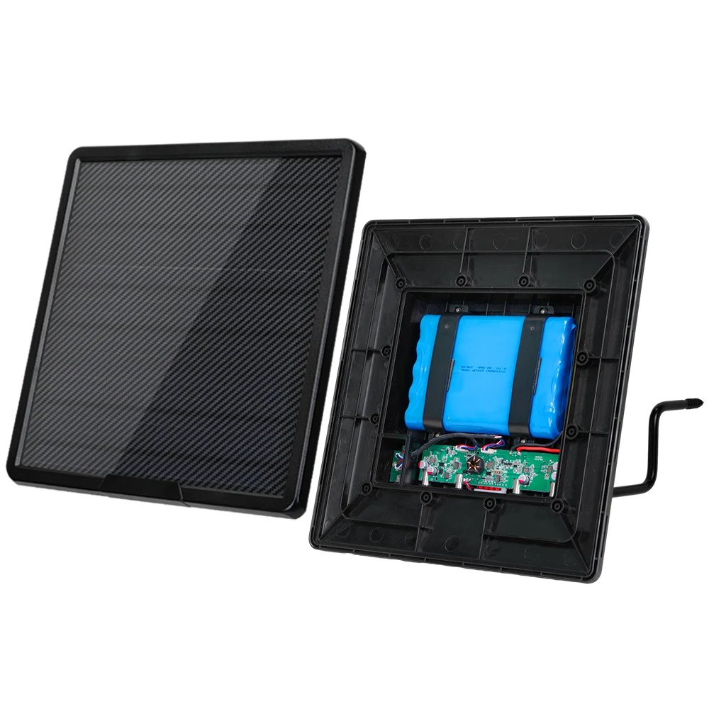 10W Trail Camera Solar Panel 12V 9V 6V Solar Battery Charger Kit Build-in 25000mAh Wildlife IP66 Waterproof Hunting Accessory