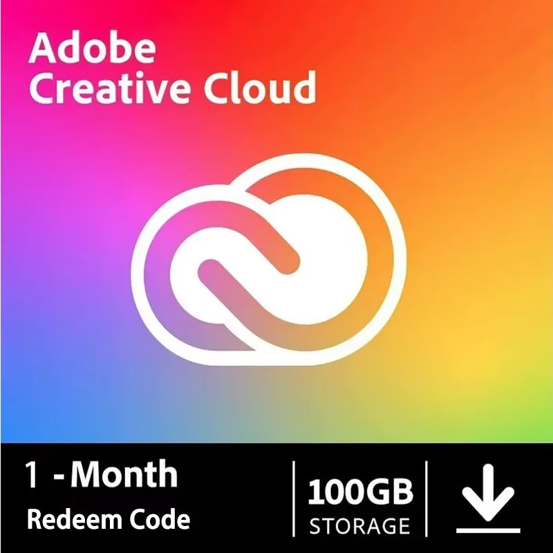 Echte Original-Adob Creative Cloud Alle Apps, 1-monatiger individueller Erlösecode