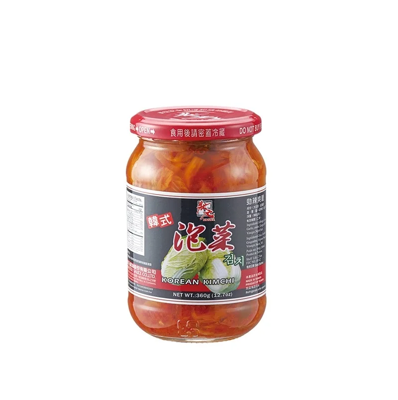 Kimchi tarro cristal 360g col china en conserva estilo coreano